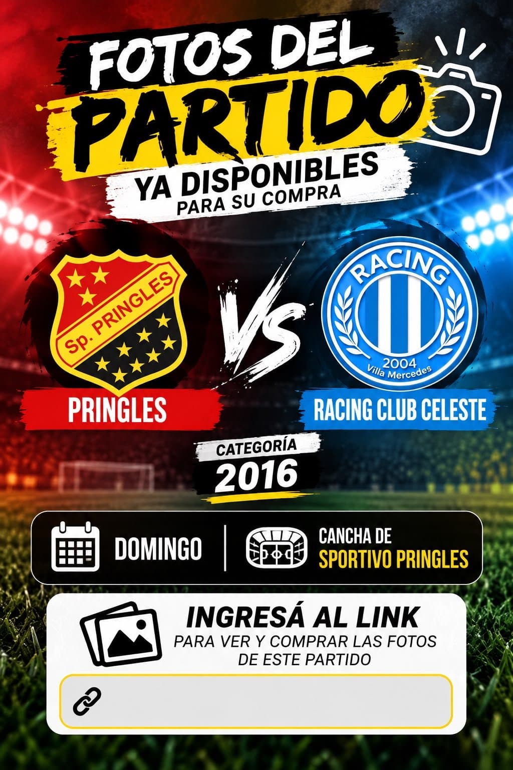SP. PRINGLES VS RACING CLUB CELESTE 2016