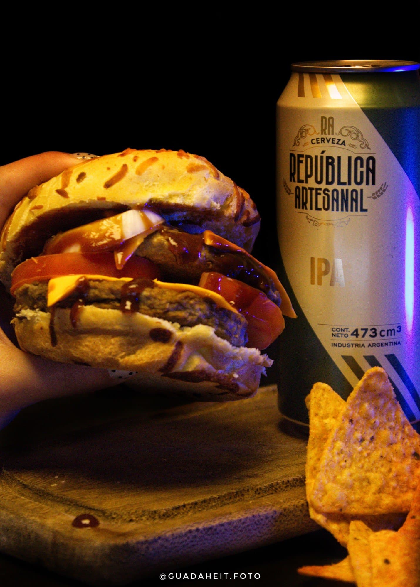 Cerveza y Hamburguesa 